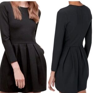 Aritzia Wilfred Tartine Black Dress Size Medium